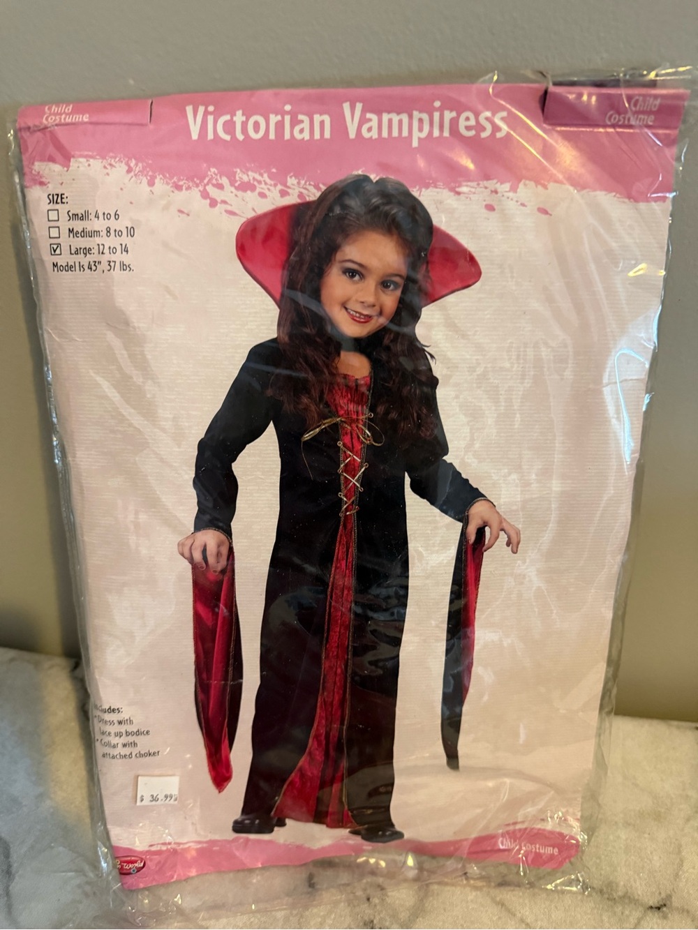 Victorian Vampiress Kids Costume